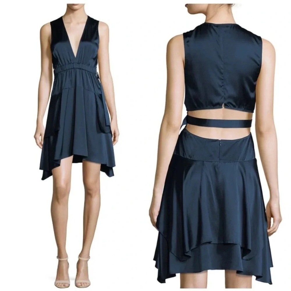A.L.C. Navy High Low Dress